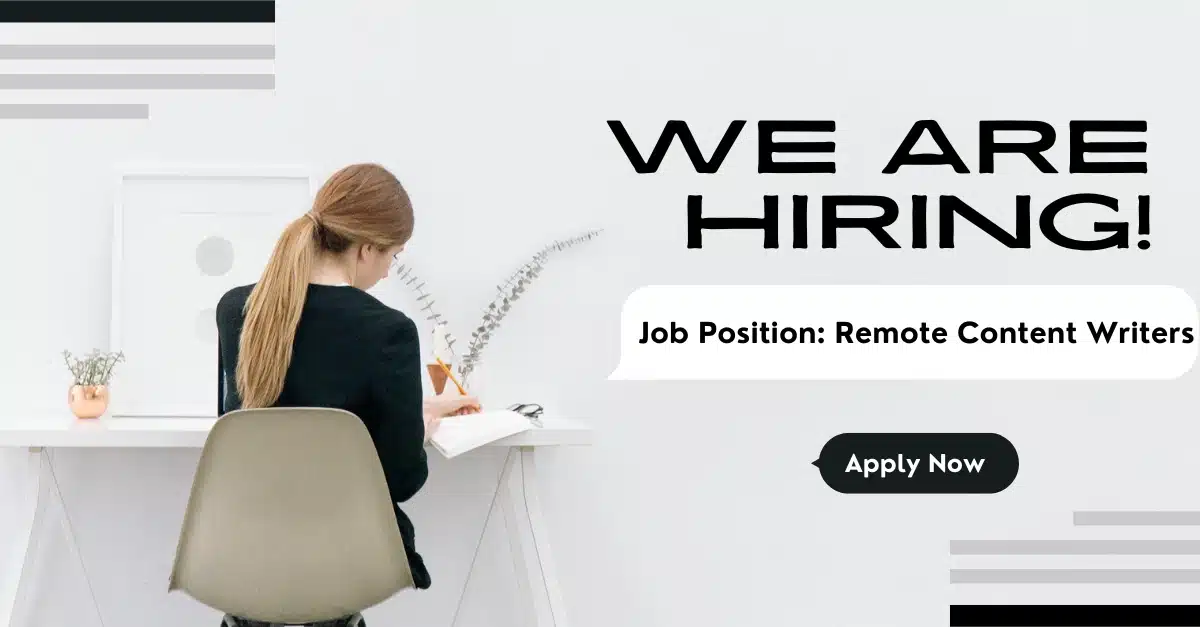 Remote Content Writing Jobs